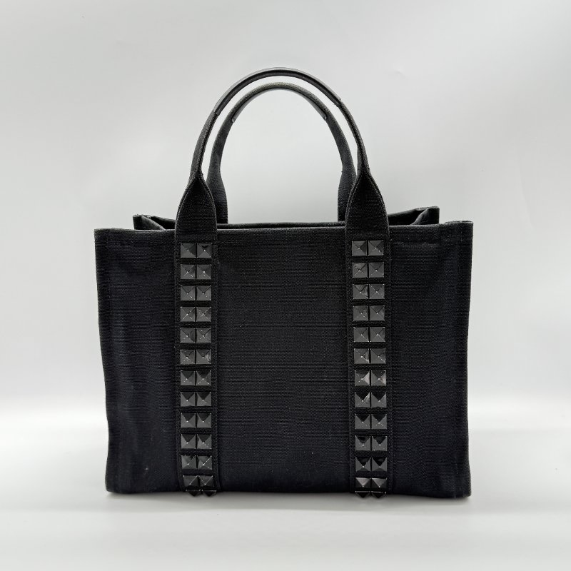 MARC JACOBS 黑色 卯釘托特包 把手手提包-3