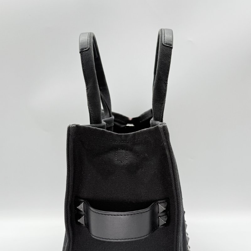 MARC JACOBS 黑色 卯釘托特包 把手手提包-5