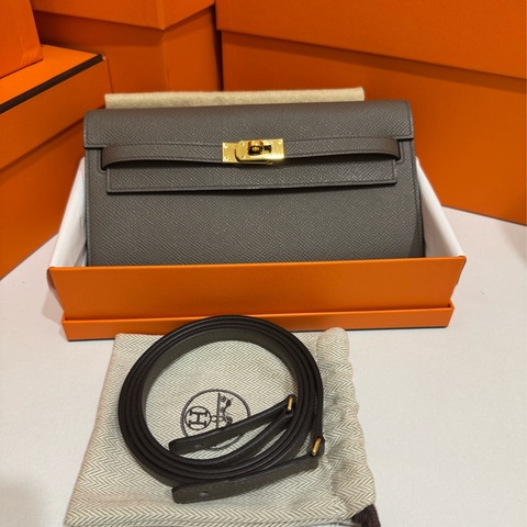 Hermes Kelly Togo 錫器灰8F 金釦 🩶 2025 K刻 僅使用一次