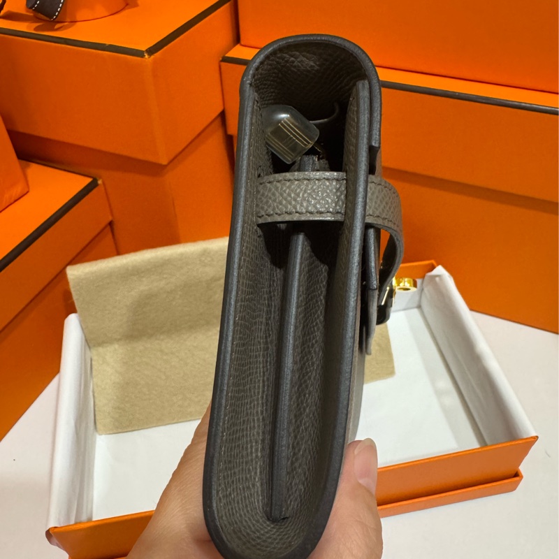 Hermes Kelly Togo 錫器灰8F 金釦 🩶 2025 K刻 僅使用一次-2