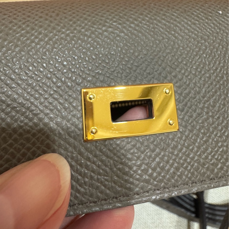 Hermes Kelly Togo 錫器灰8F 金釦 🩶 2025 K刻 僅使用一次-9