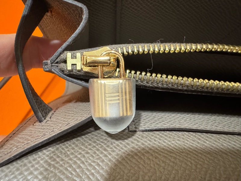 Hermes Kelly Togo 錫器灰8F 金釦 🩶 2025 K刻 僅使用一次-11