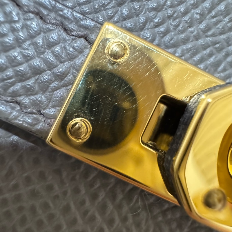 Hermes Kelly Togo 錫器灰8F 金釦 🩶 2025 W刻 僅使用一次-13
