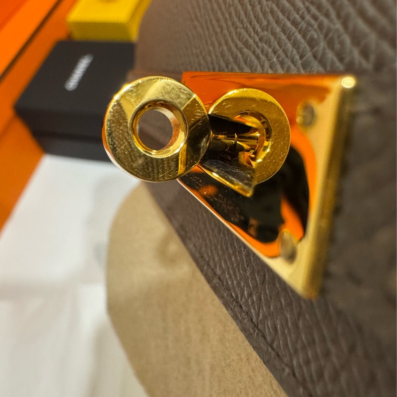 Hermes Kelly Togo 錫器灰8F 金釦 🩶 2025 W刻 僅使用一次-15