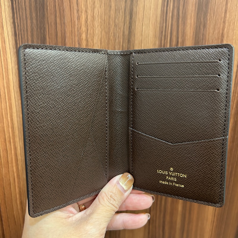 LV 原花彩色內交叉5卡對開卡夾M83337-2