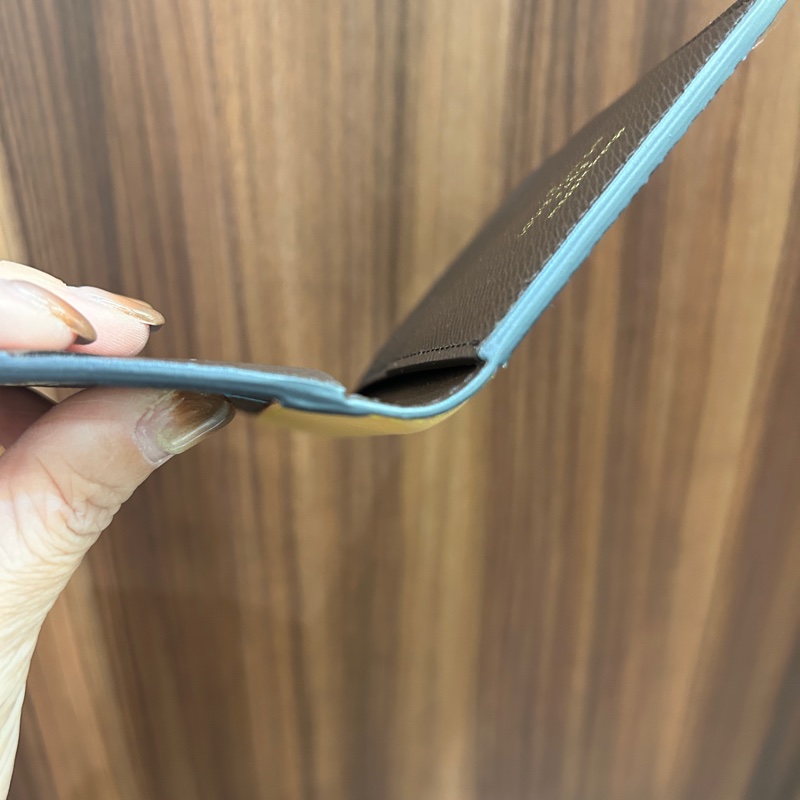 LV 原花彩色內交叉5卡對開卡夾M83337-5