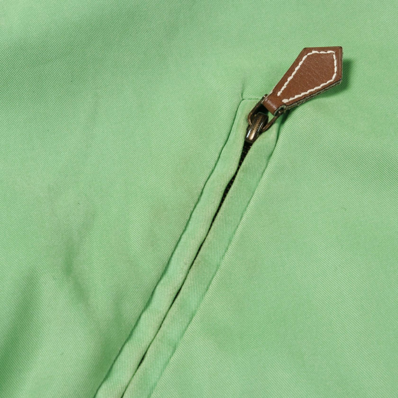 愛馬仕 (HERMES) 羽絨服,絲毛尼龍腈綸/聚酯/真絲混紡,綠色米色多色米色,二手,男女通用-9