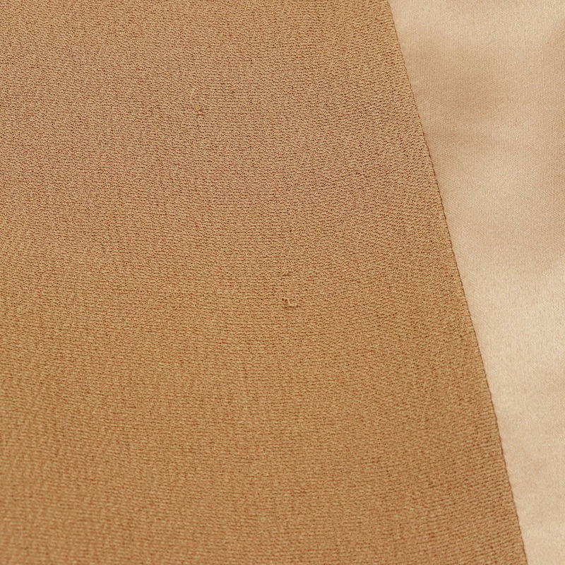 BURBERRY 連身裙 4560687 絲質皮革聚酯棕色黑色二手女裝 UK8-8