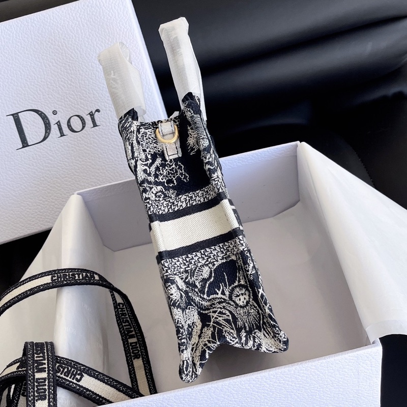 【近新閒置品】DIOR 迪奧 mini 竪版動物園 tote包手提斜挎,新款帶肩帶款-2