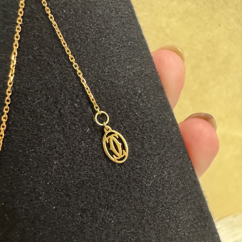 Cartier C de Cartier 750玫瑰金單鑽項鍊 0.21克拉 近全新-5
