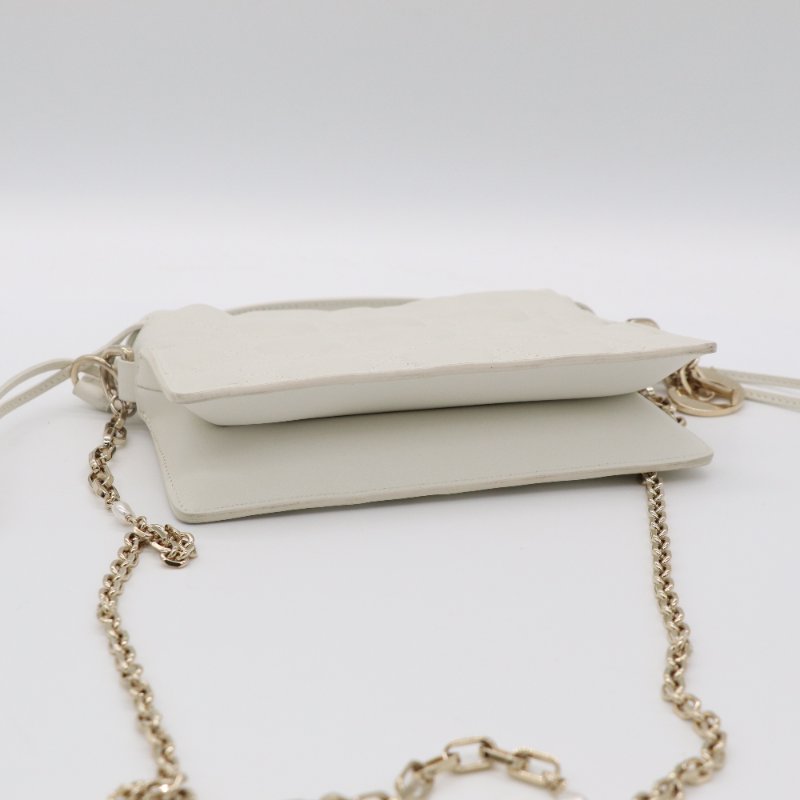 DIOR 迪奧 Milly 迷你包款 奶油白 Cannage 籐格紋羊皮 手提包 珍珠拼接鏈條 斜挎包|專櫃72,000-4