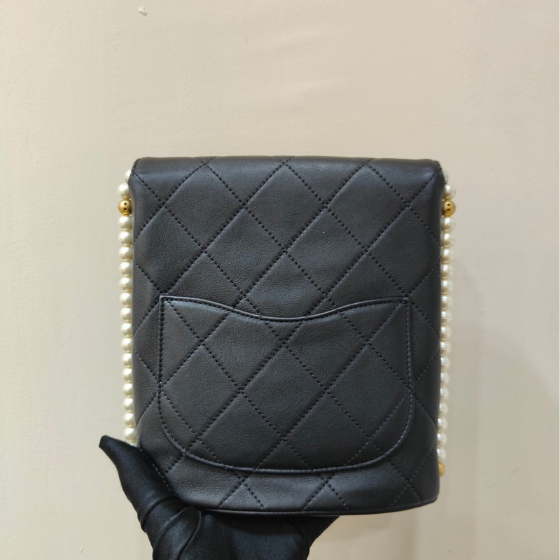 【全❤全套帶票】Chanel Gabrielle流浪金扣珍珠鏈條斜挎單肩包-2