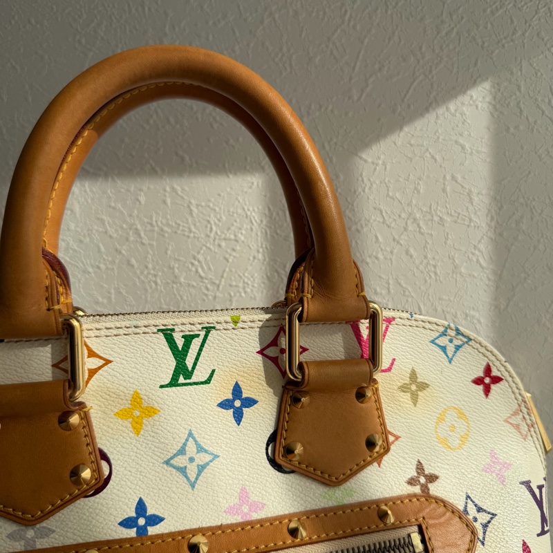 Lv三彩手提Alma村上隆-1