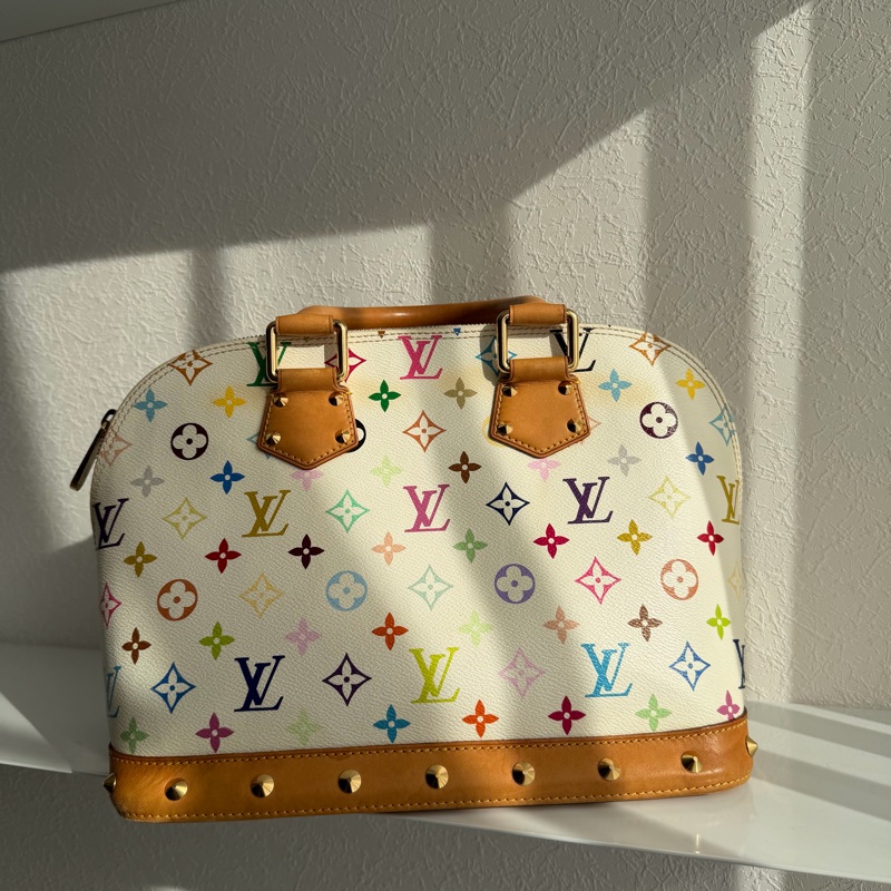 Lv三彩手提Alma村上隆-6