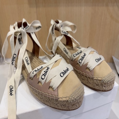 Chloe 草編鞋