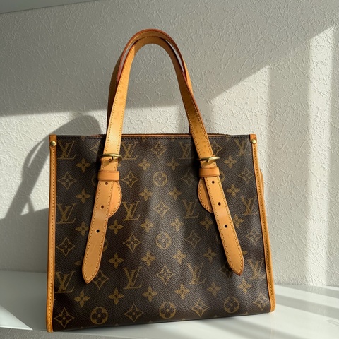 Lv雙金球老花手提 肩背包 背帶可調整