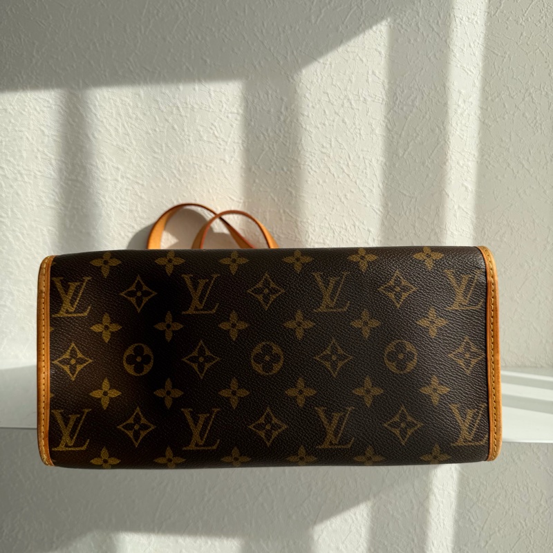 Lv雙金球老花手提 肩背包 背帶可調整-7