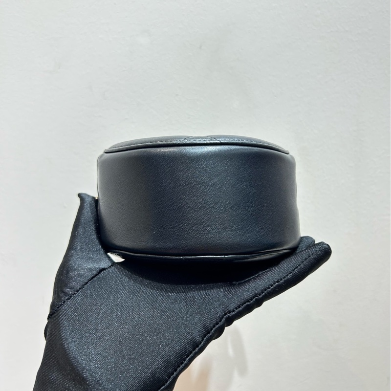 【99❤️】Chanel 19系列雙C菱格紋小圓餅 鏈條包 單肩斜挎包 黑金羊皮-5