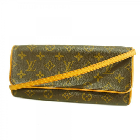 路易威登 Monogram Pochette Twin GM 女士單肩包 M51852 棕色