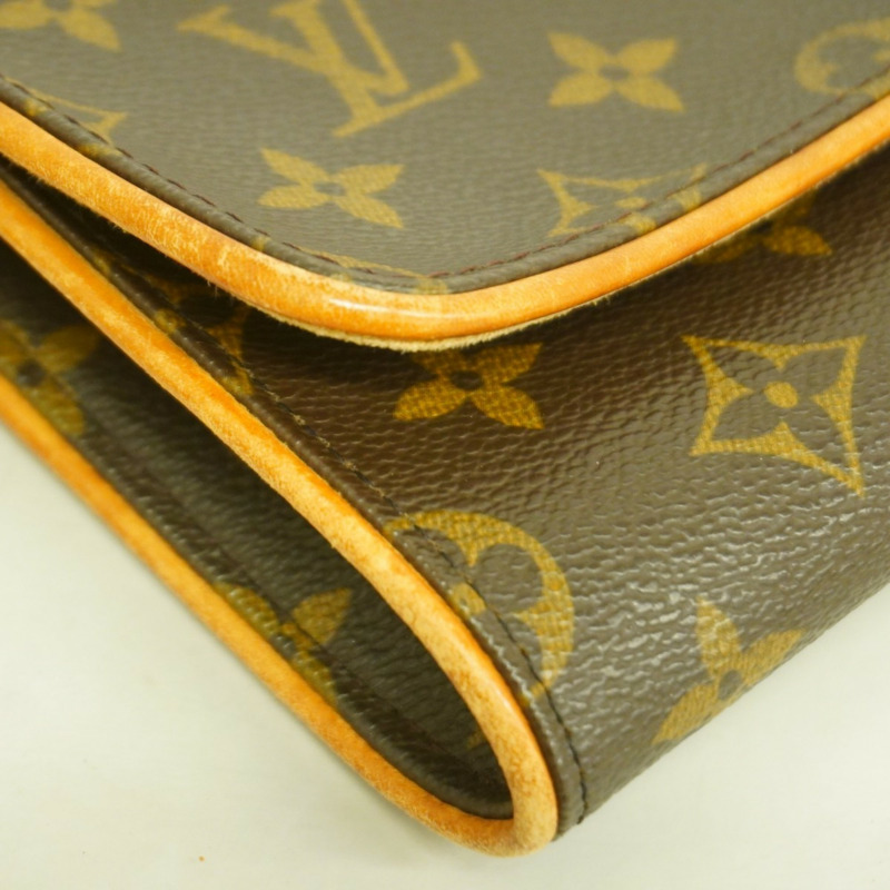 路易威登 Monogram Pochette Twin GM 女士單肩包 M51852 棕色-5