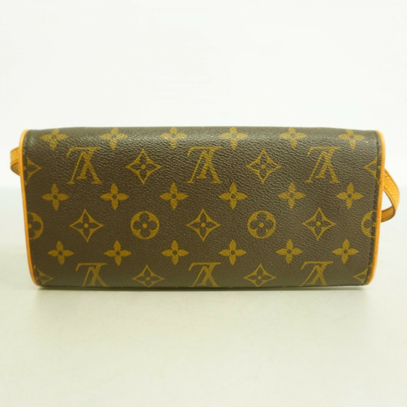 路易威登 Monogram Pochette Twin GM 女士單肩包 M51852 棕色-9