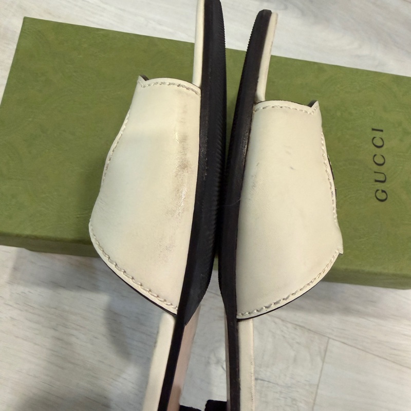 Gucci皮質拖鞋-4