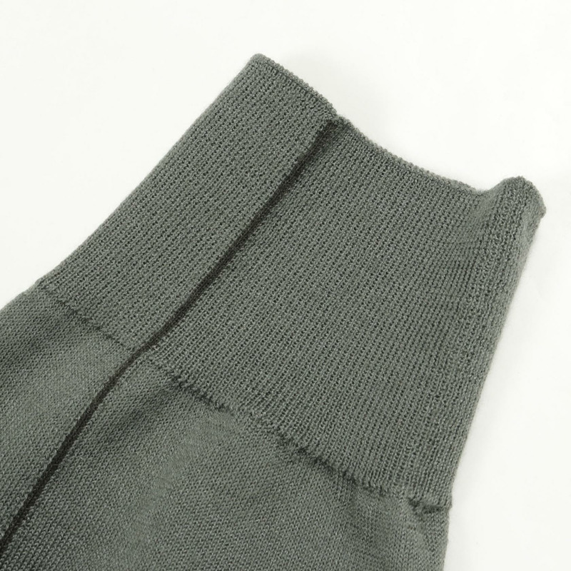 愛馬仕 L 碼針織衫 高領毛衣 真絲羊絨混紡 綠色 二手 男士-5