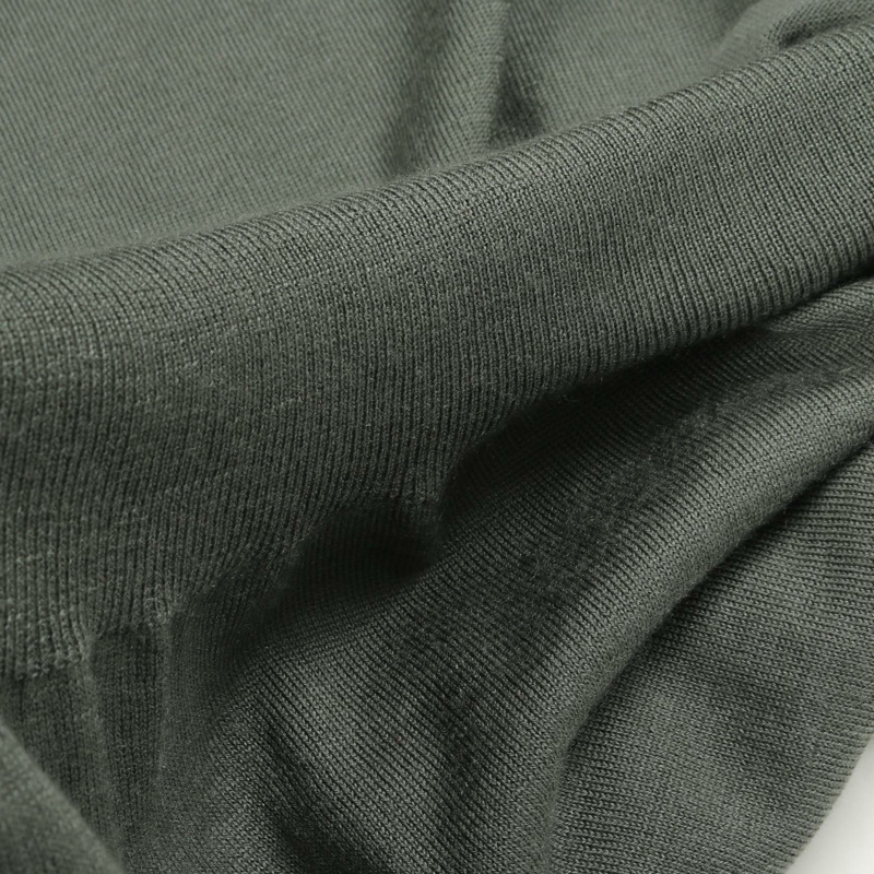 愛馬仕 L 碼針織衫 高領毛衣 真絲羊絨混紡 綠色 二手 男士-6