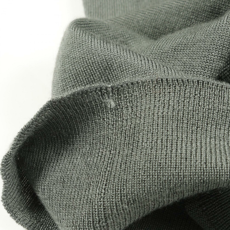 愛馬仕 L 碼針織衫 高領毛衣 真絲羊絨混紡 綠色 二手 男士-7