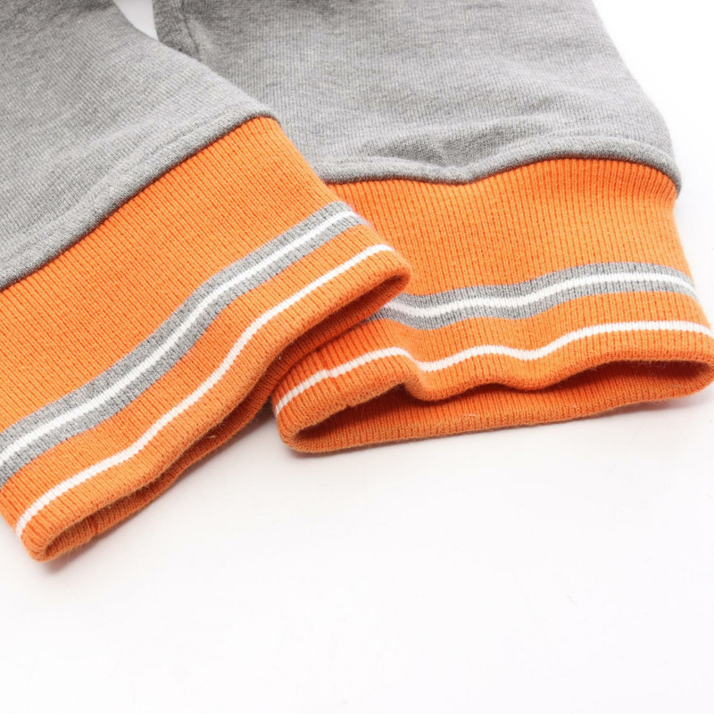 愛馬仕 (HERMES) Serie Button Teddy Blouson Jacket 棉質橙灰色二手男士 XS 碼-6