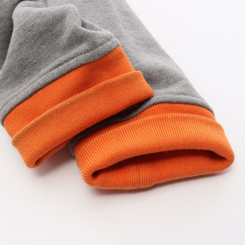 愛馬仕 (HERMES) Serie Button Teddy Blouson Jacket 棉質橙灰色二手男士 XS 碼-8