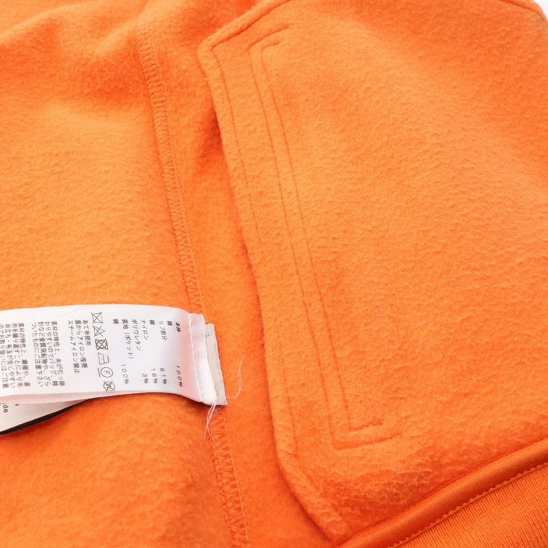 愛馬仕 (HERMES) Serie Button Teddy Blouson Jacket 棉質橙灰色二手男士 XS 碼-9