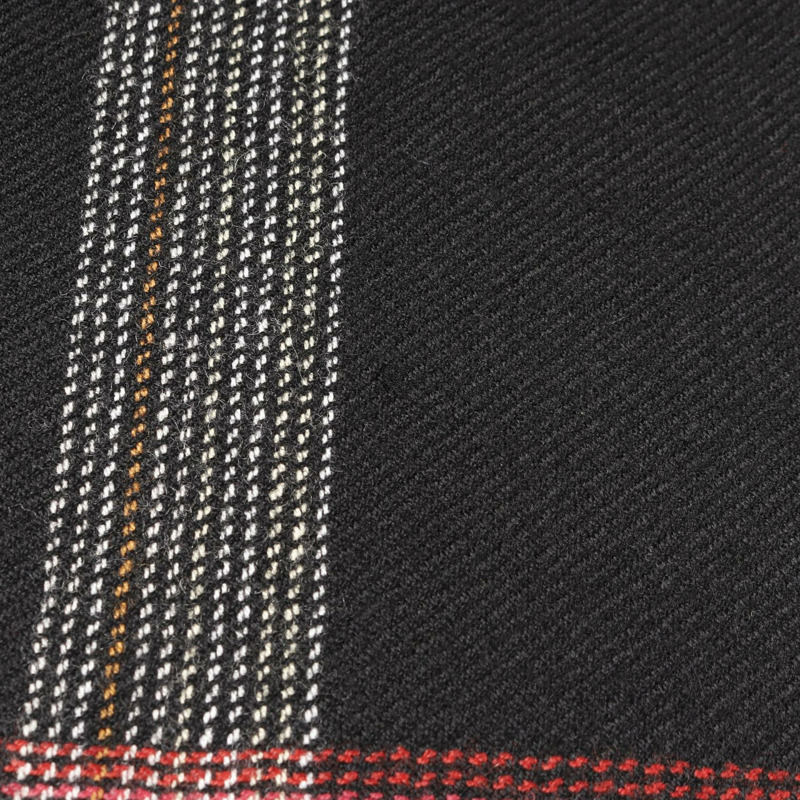 愛馬仕 (HERMES) 34號格紋羊毛半身裙，黑色多色，二手女款-5