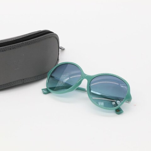 近新 💫💫 EMPORIO ARMANI 綠色圓形太陽眼鏡