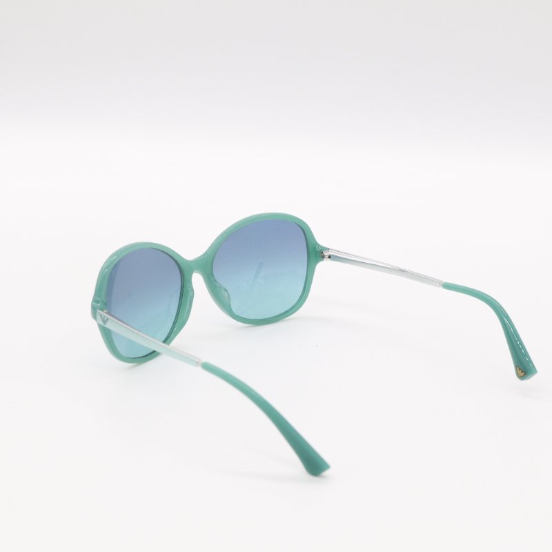 近新 💫💫 EMPORIO ARMANI 綠色圓形太陽眼鏡-3