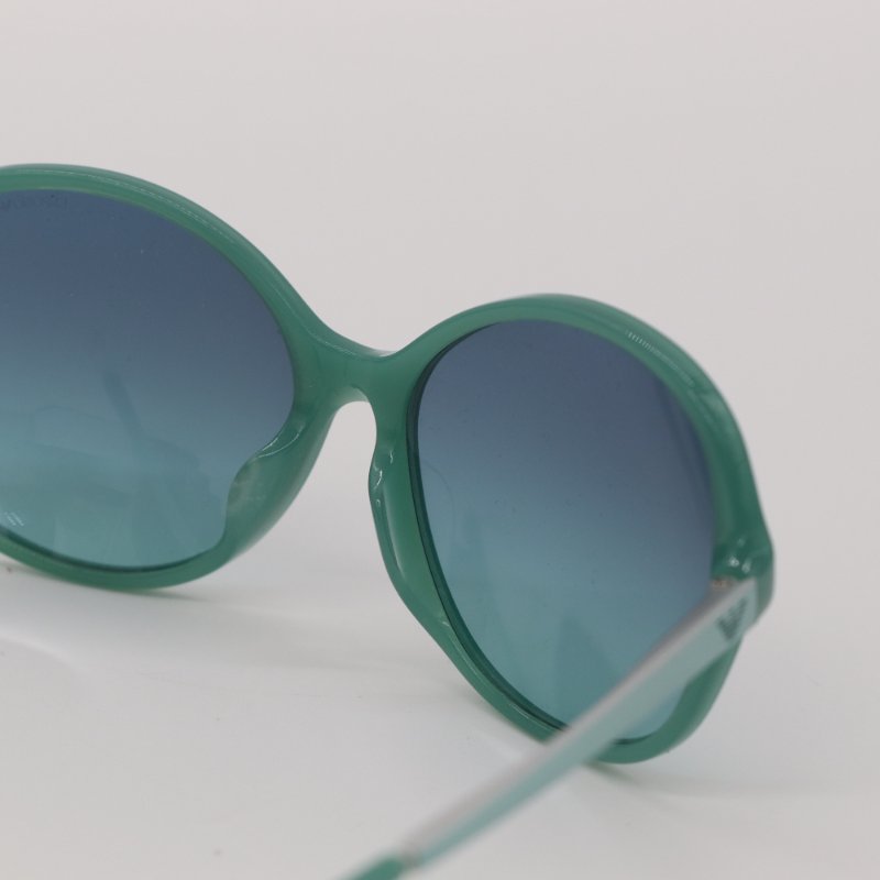 近新 💫💫 EMPORIO ARMANI 綠色圓形太陽眼鏡-6