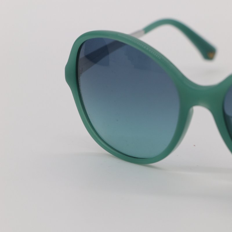 近新 💫💫 EMPORIO ARMANI 綠色圓形太陽眼鏡-9