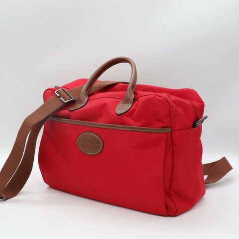LONGCHAMP 紅色手提斜背包 肩背包 旅行包