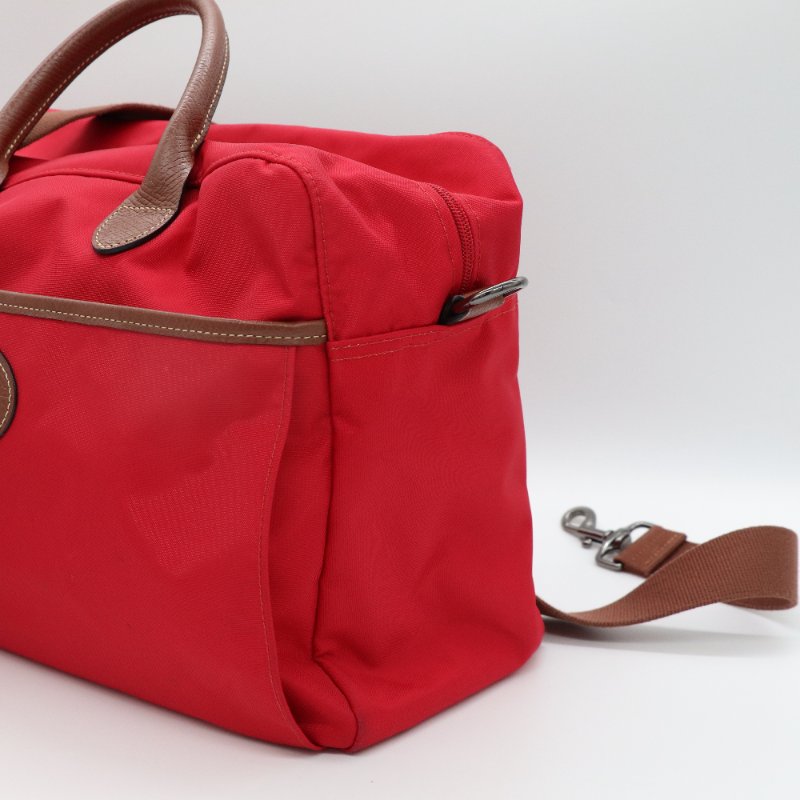 LONGCHAMP 紅色手提斜背包 肩背包 旅行包-2