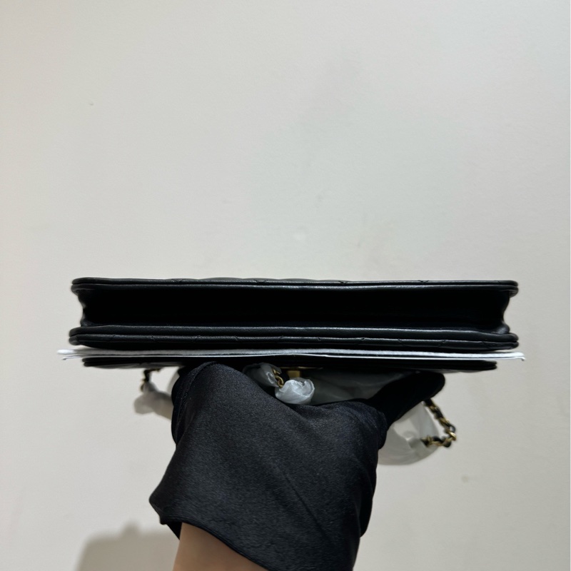 【全❤️全套】Chanel23A手工坊獅子️woc 黑金 斜挎包-5