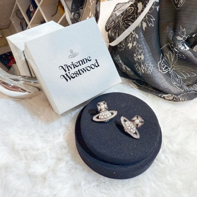 Vivienne Westwood Luzia earrings S/pearl-0