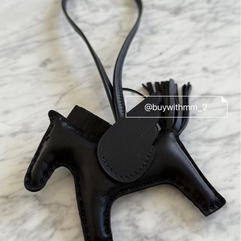 ⭐️賣場有滿額免運⭐️台灣購證Hermes黑色小飛馬-0