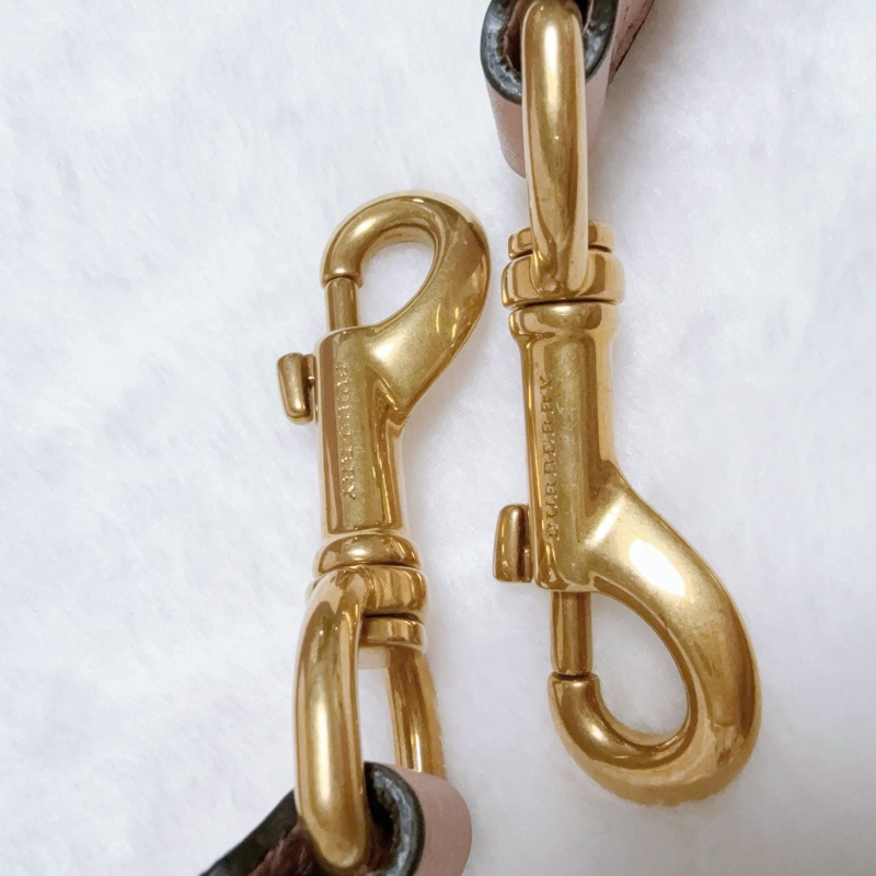 ⭐️女星同款專櫃貴款⭐️BURBERRY The Belt 小牛皮手提肩背托特包(煙燻玫瑰粉)-4