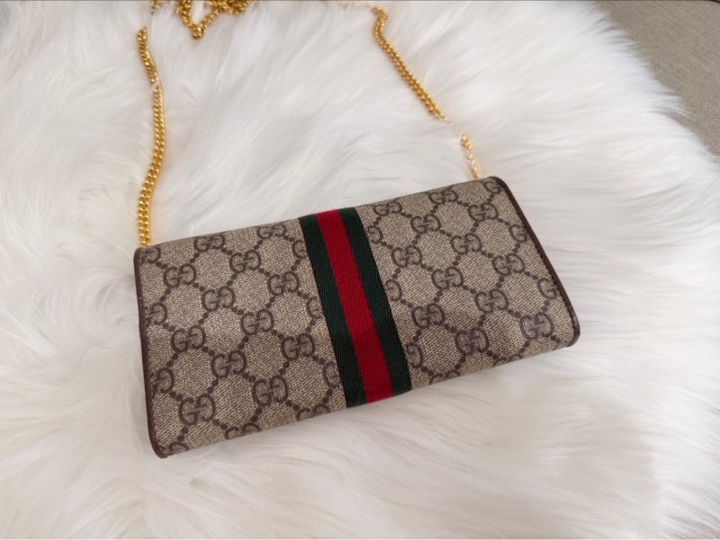 Gucci Ophidia帆布WOC鏈條包/長夾-1