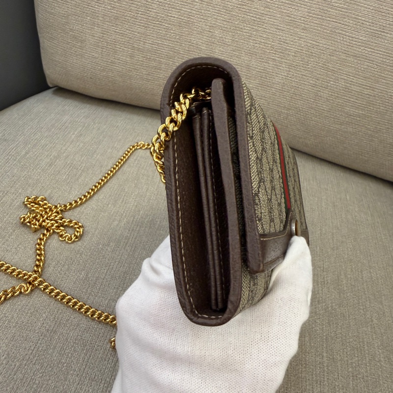 Gucci Ophidia帆布WOC鏈條包/長夾-3
