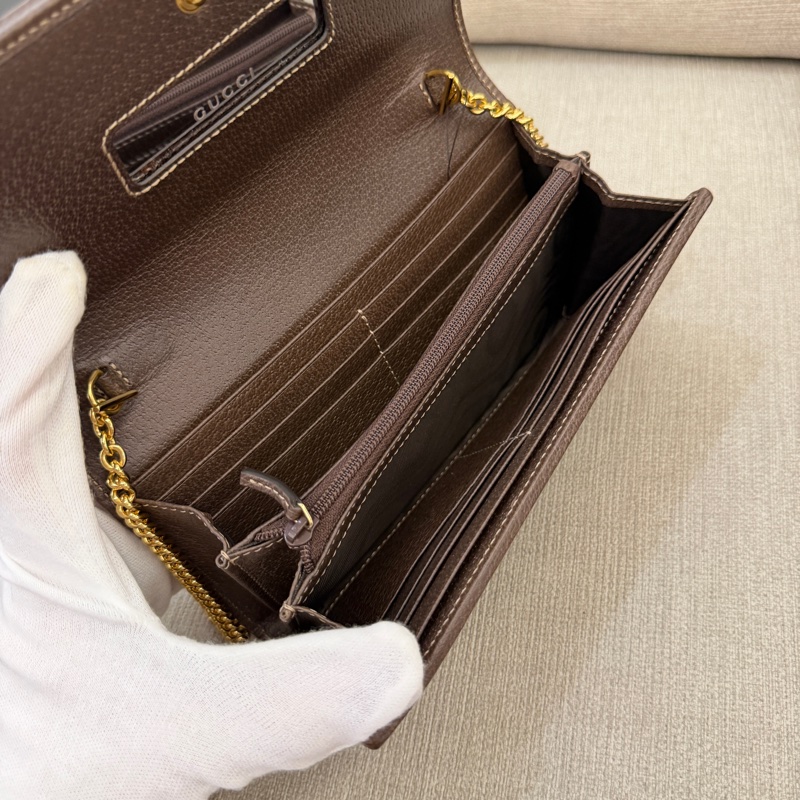 Gucci Ophidia帆布WOC鏈條包/長夾-6