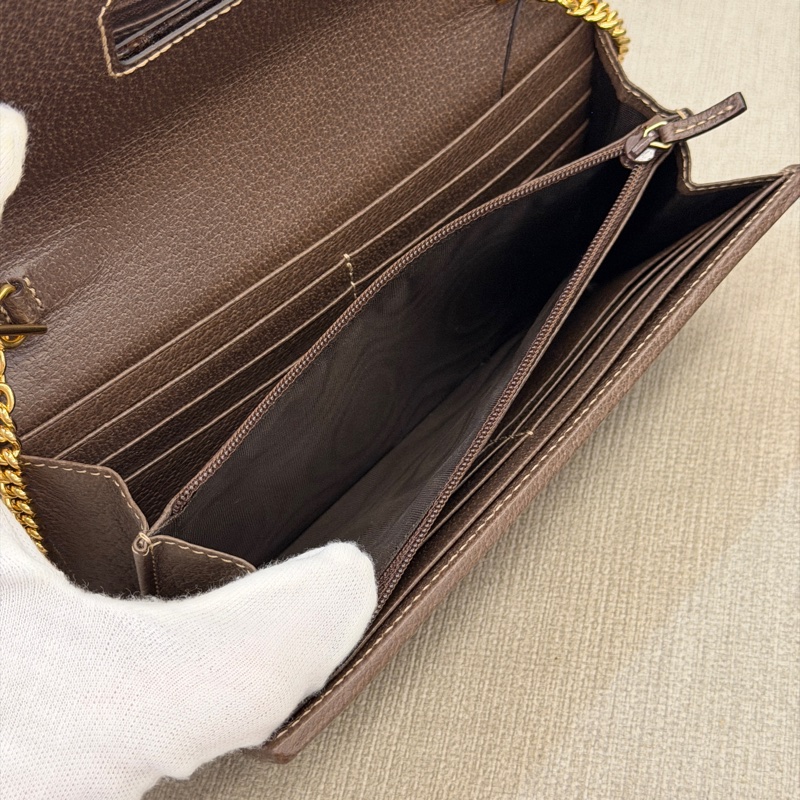 Gucci Ophidia帆布WOC鏈條包/長夾-7