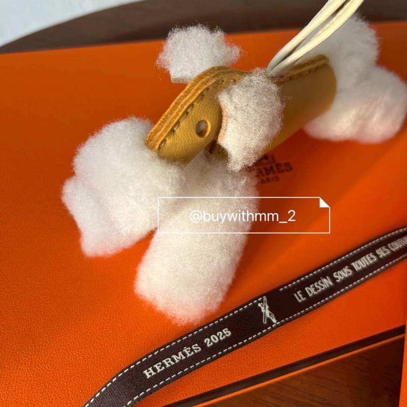 ⭐️賣場有滿額折扣⭐️Hermes 全新麥穗黃Budy小狗-3