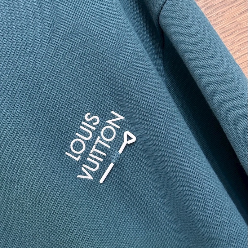 LV墨綠針織短袖-2