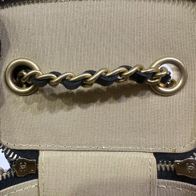 【美收精品】CHANEL黑色羊皮金球小肩背包 4-491-15